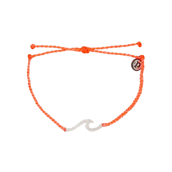 Hammered Wave Silver Bracelet Strawberry