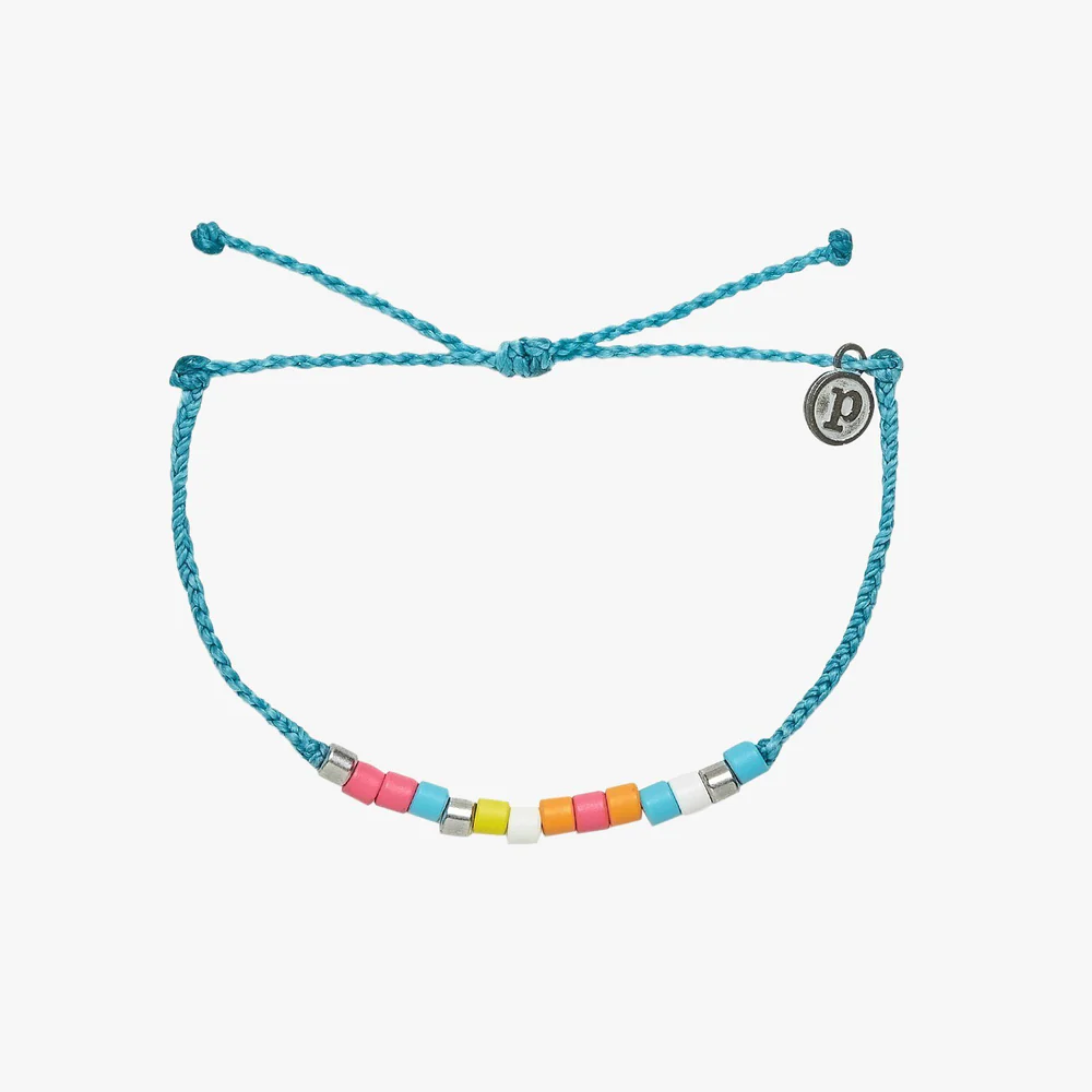 Happiness Heshi Bead Silver Bracelet Pacific