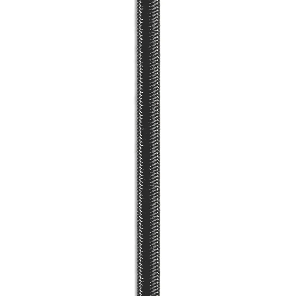 RONS SHOCK CORD BLK 1/4"