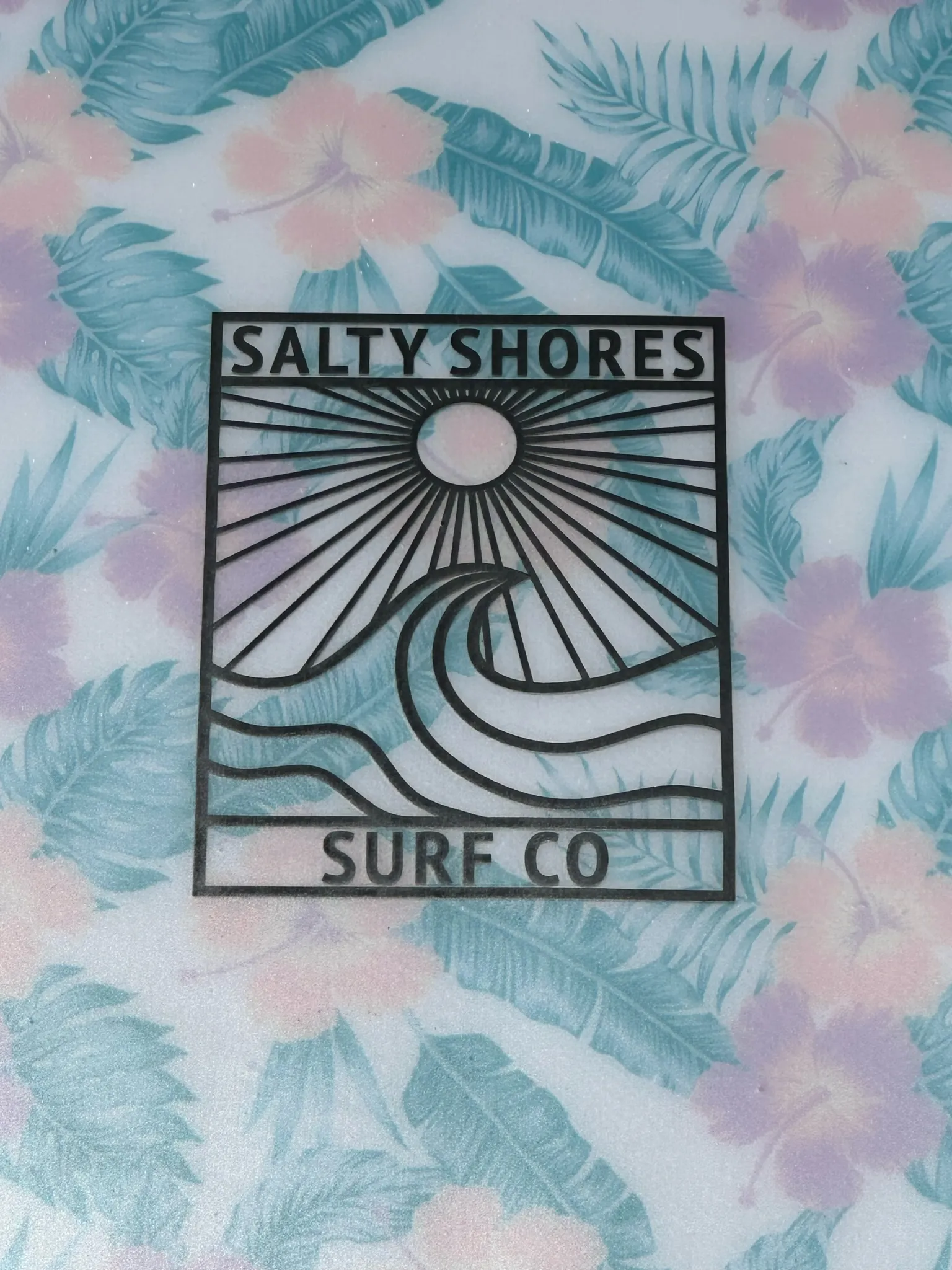 Shore Thing Wake Surfboard – Floral Inlay 2024 - Image 3
