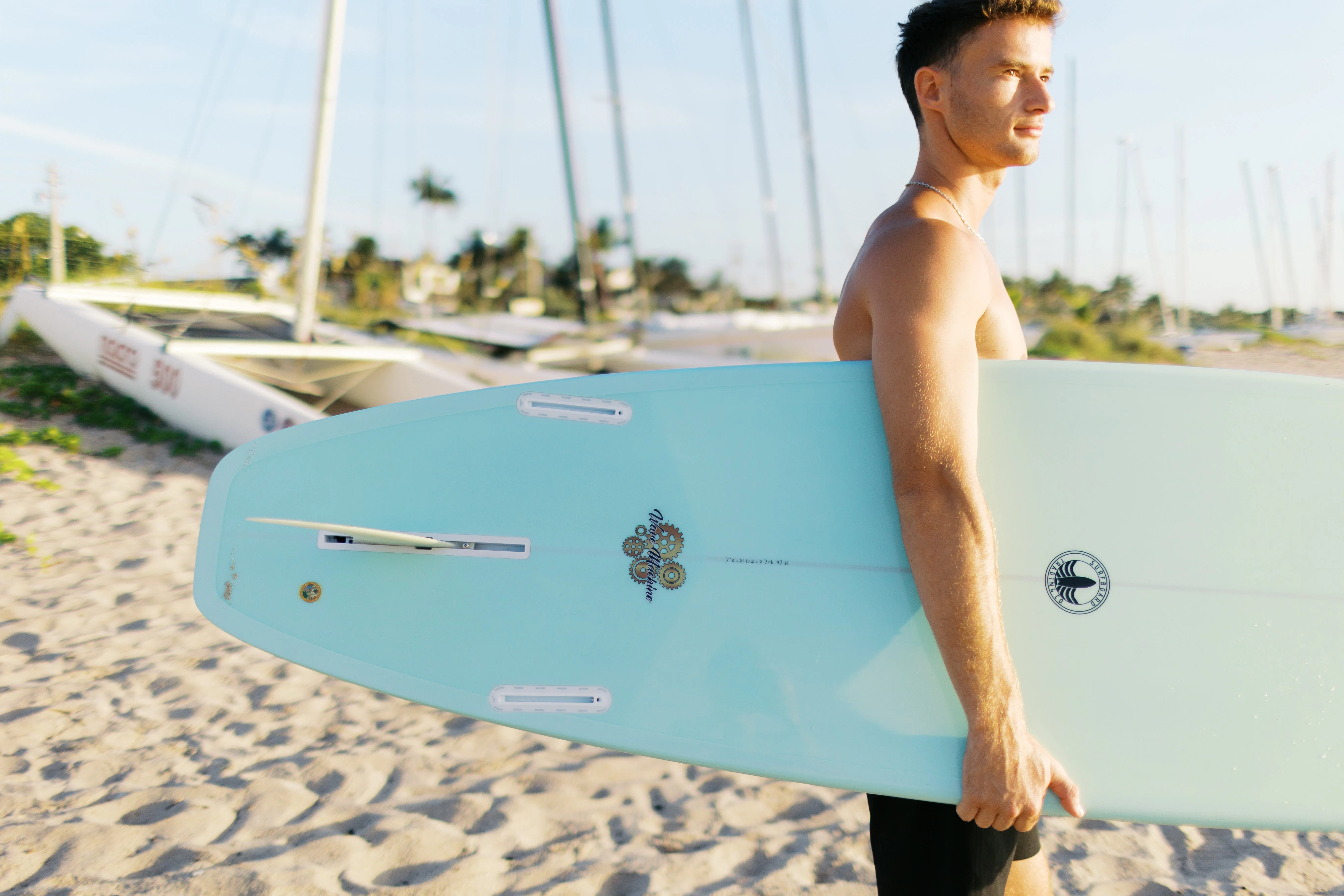 Wave Machine Mid Length – Aqua - Image 7